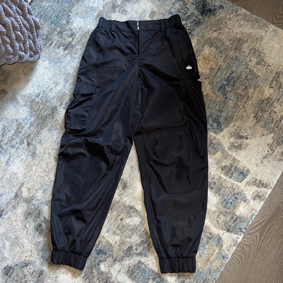 Alo High-Waist Break Line Jogger Black